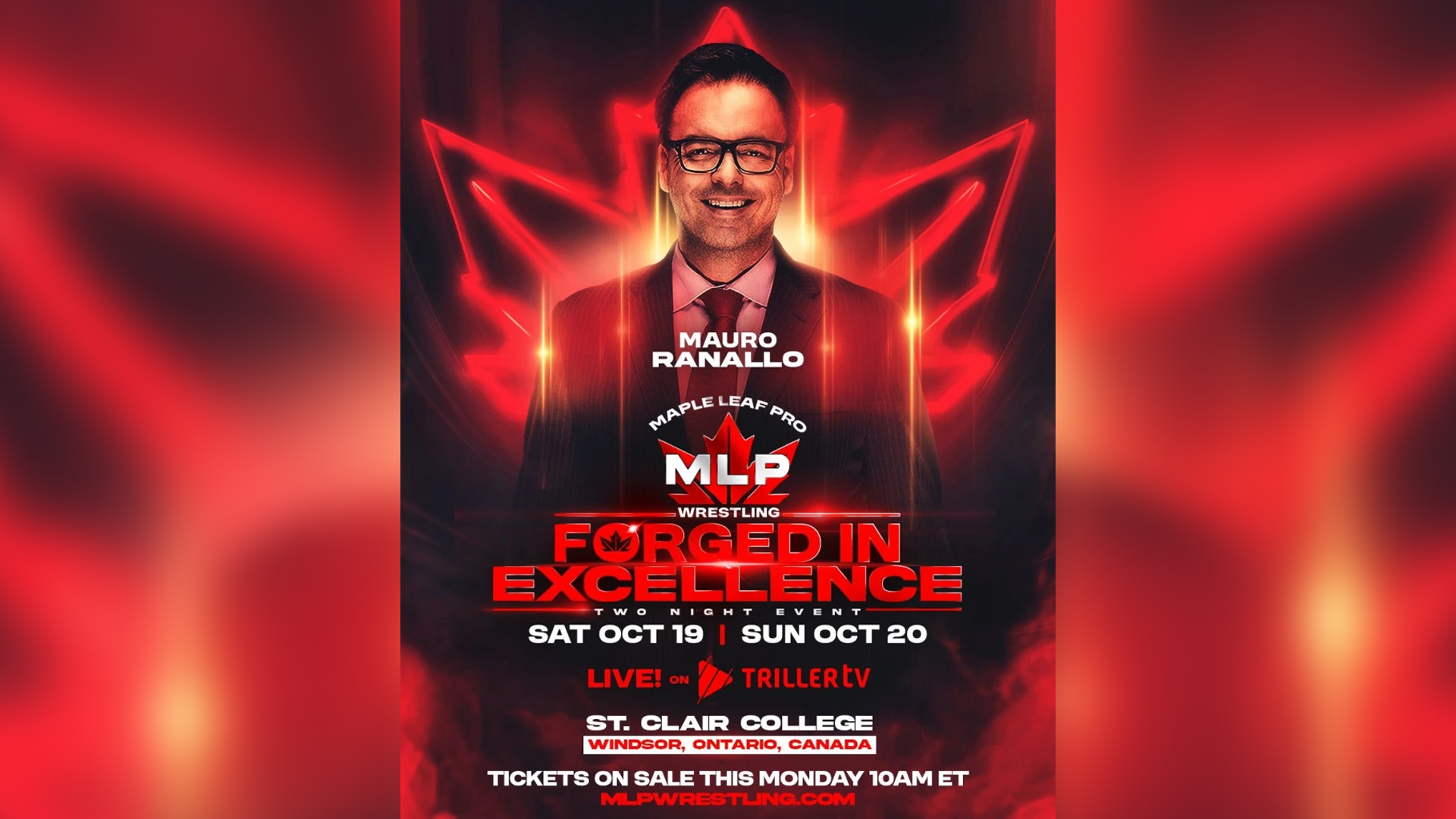 Mauro Ranallo is The Voice of MAPLE LEAF PRO