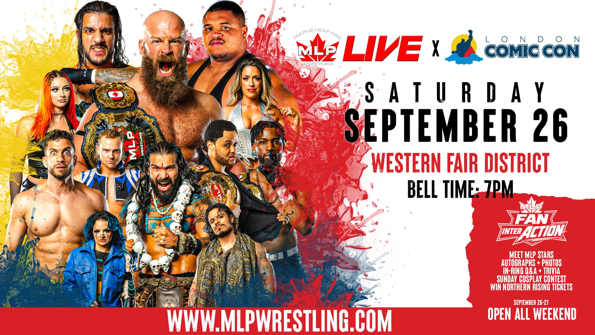 MAPLE LEAF PRO TO INVADE LONDON COMIC CON SEPTEMBER 26 & 27!
