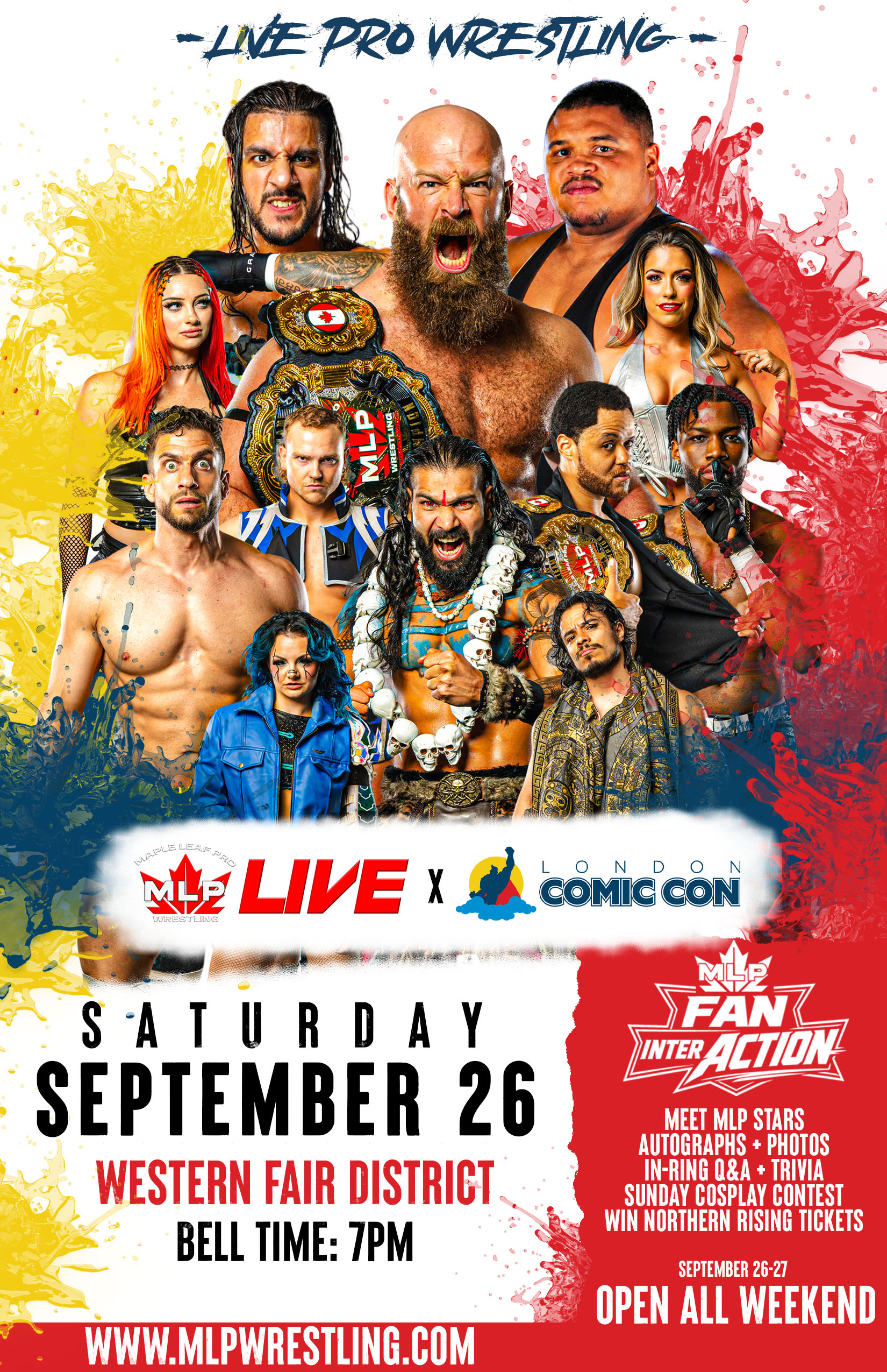 MAPLE LEAF PRO Wrestling LIVE at London Comic Con event poster
